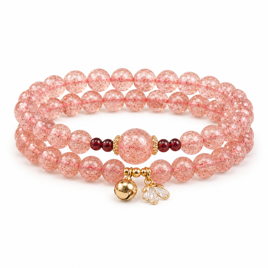 Pink Crystal Bracelet for Compassion & Calm