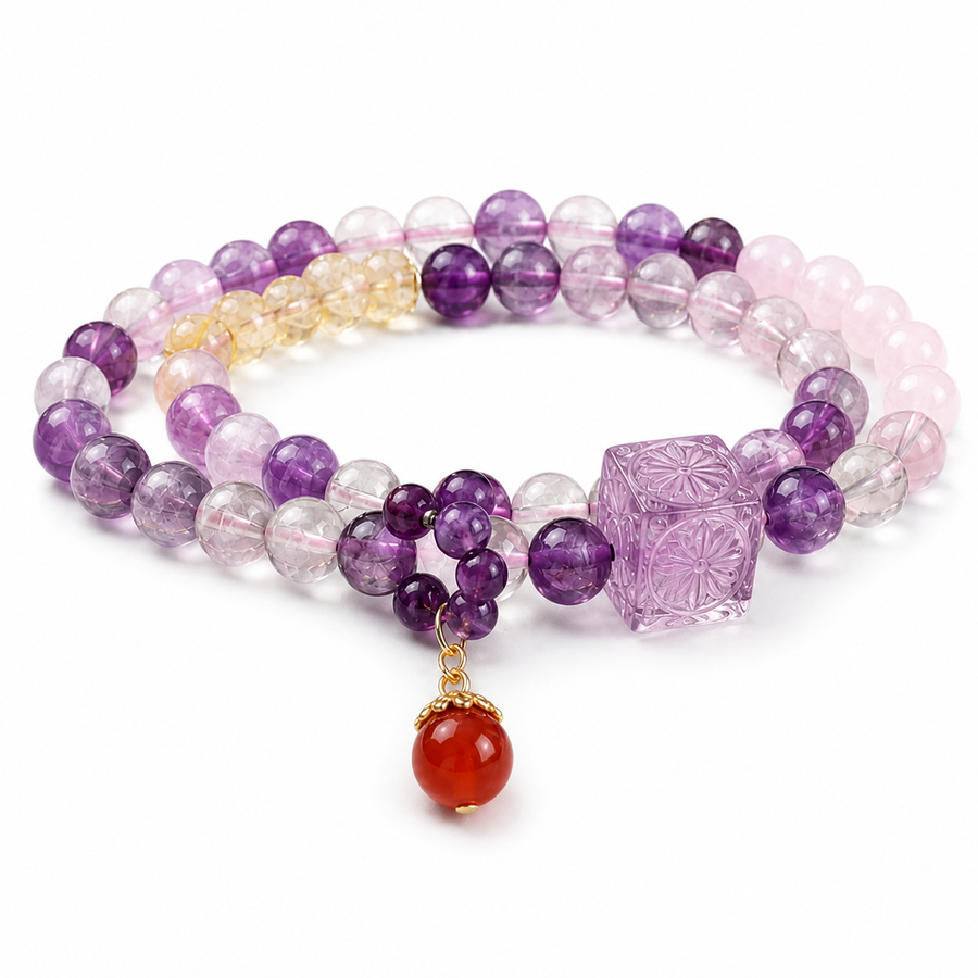 Purple Crystal Bracelet for Reflection & New Ideas