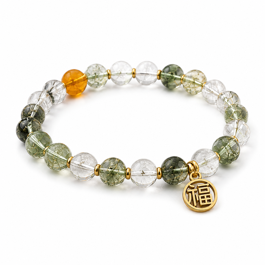 Green Quartz Bracelet for Abundance & Calm Balance