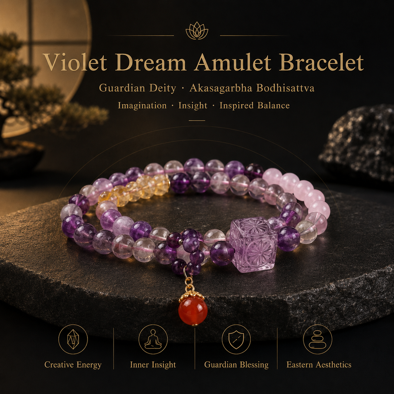 Violet Dream Amulet Bracelet