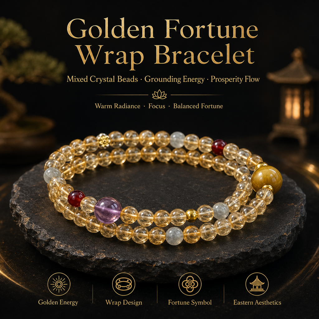 Golden Fortune Wrap Bracelet