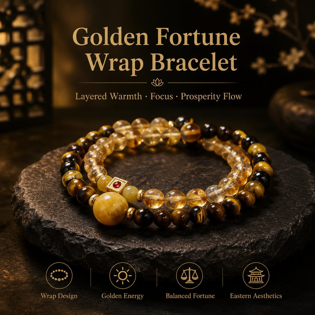 Tiger’s Fortune Double-Wrap Bracelet
